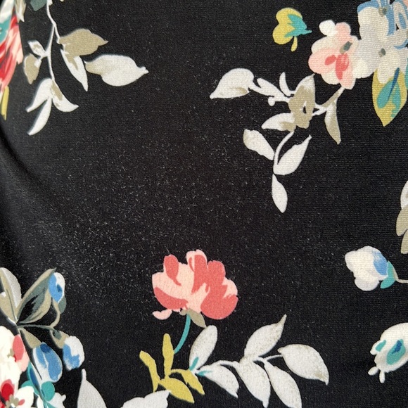 White House/Black Market floral bell-sleeves dress, sz M - Picture 5 of 5